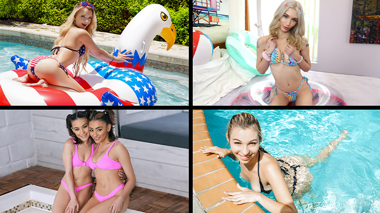 Riley Star, Lilly Bell, Sophia Sweet, Scarlet Skies, Aria Valencia, Reese Robbins, Amber Stark, Vanessa Moon, Alice Marie, Emma Rosie “Bikinis and Cute Butts Compilation” TeamSkeetSelects