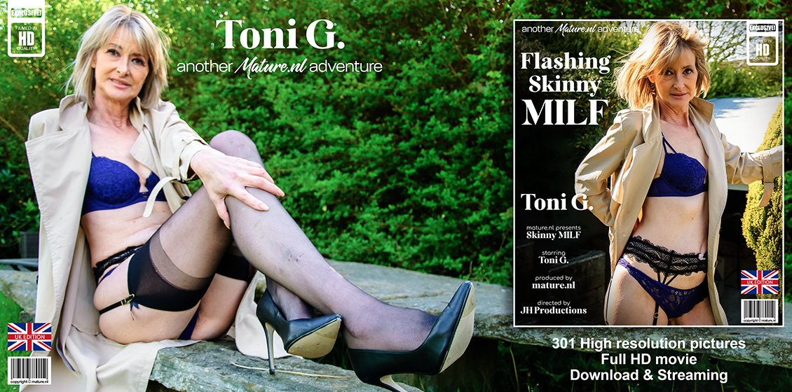Toni G. Flashing Skinny MILF MatureNL