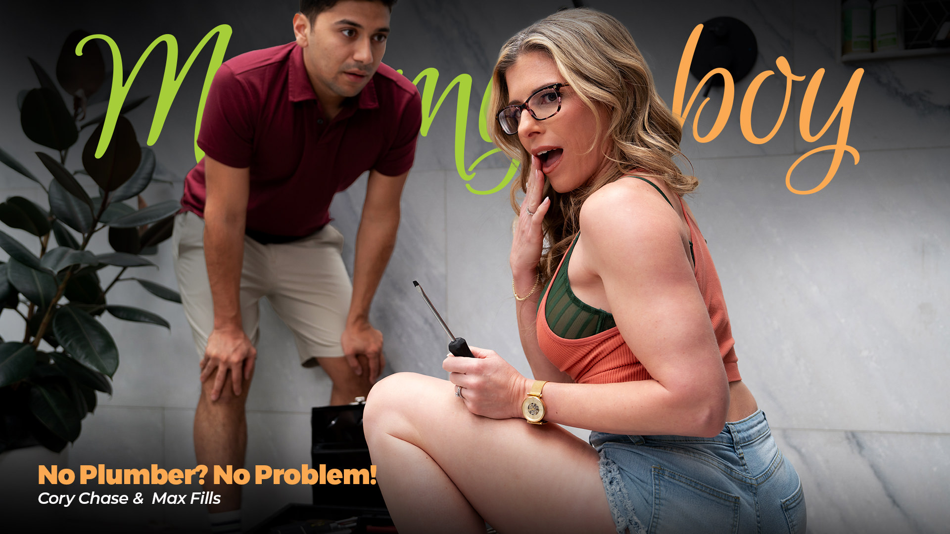 Cory Chase, Max Fills “No Plumber? No Problem!” MommysBoy