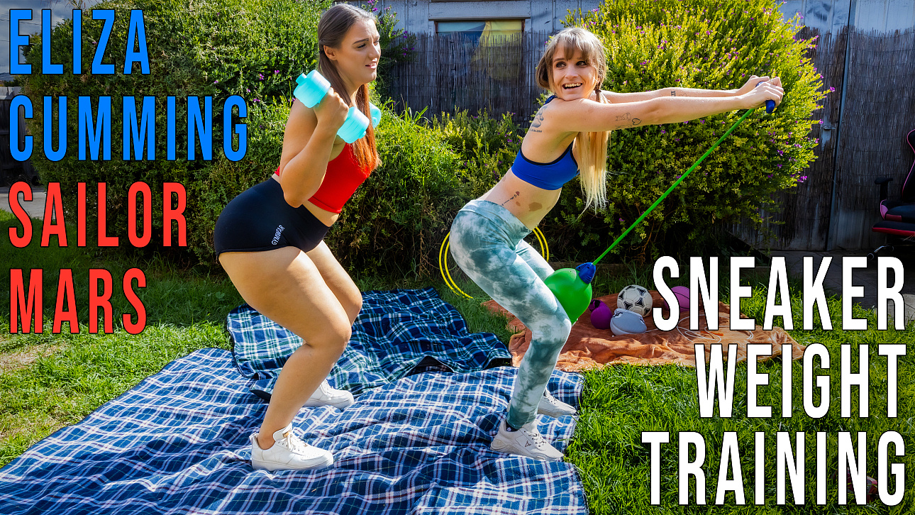 Eliza Cumming, Sailor Mars “Eliza C and Sailor M – Sneaker Weight Training” GirlsOutWest