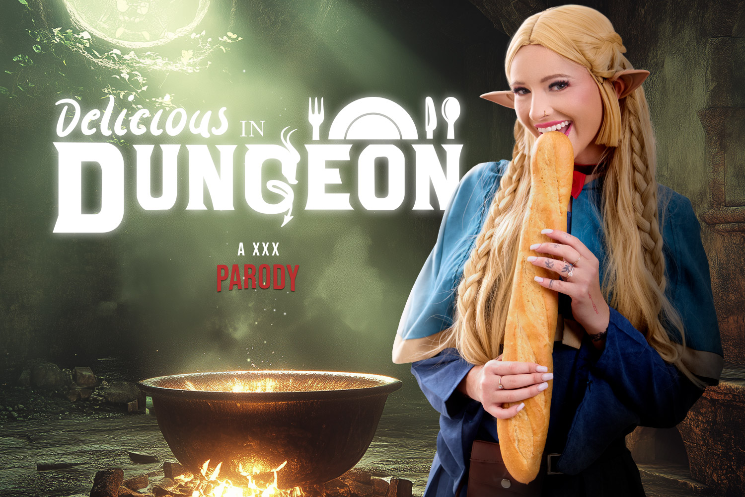 Katee V Delicious in Dungeon A XXX Parody VRCosplayX