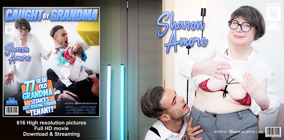 Sharon Amore, Willy Regal Caughty By Grandma. 77 Year Old Grandma Seduces Her Jerking Toyboy Tenant! Mature.NL